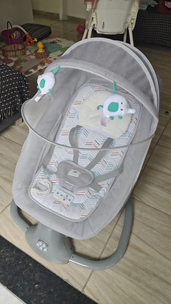 Cadeirinha de balanço bebê automática ,mastela com bluetooth  - Foto 4