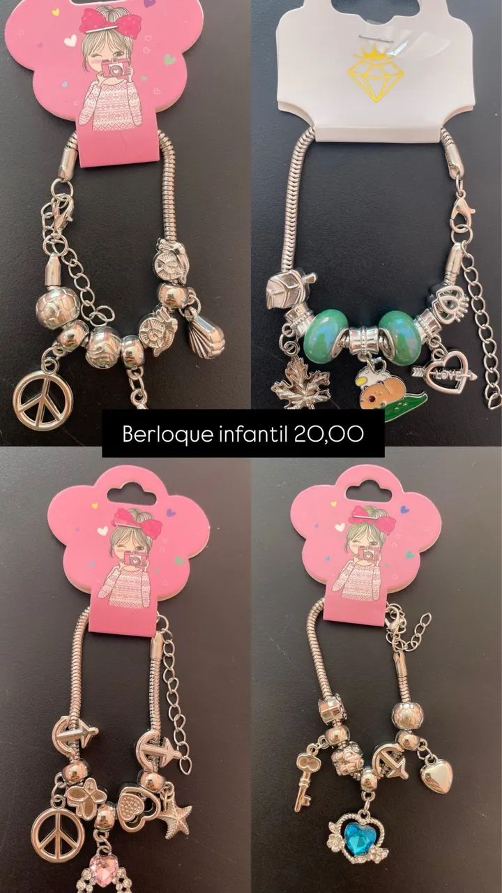 Pulseiras berloque infantil aço inoxidável  - Foto 4