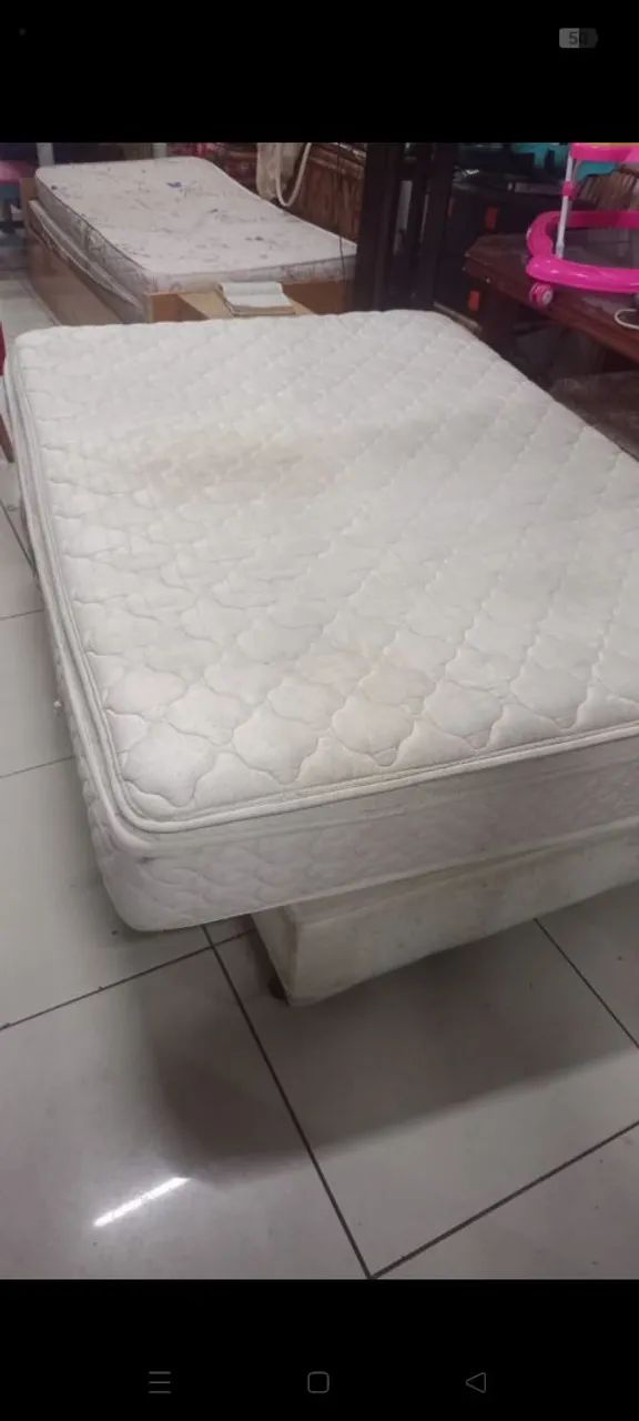 Colchão castor e cama Ortobom usados  - Foto 2