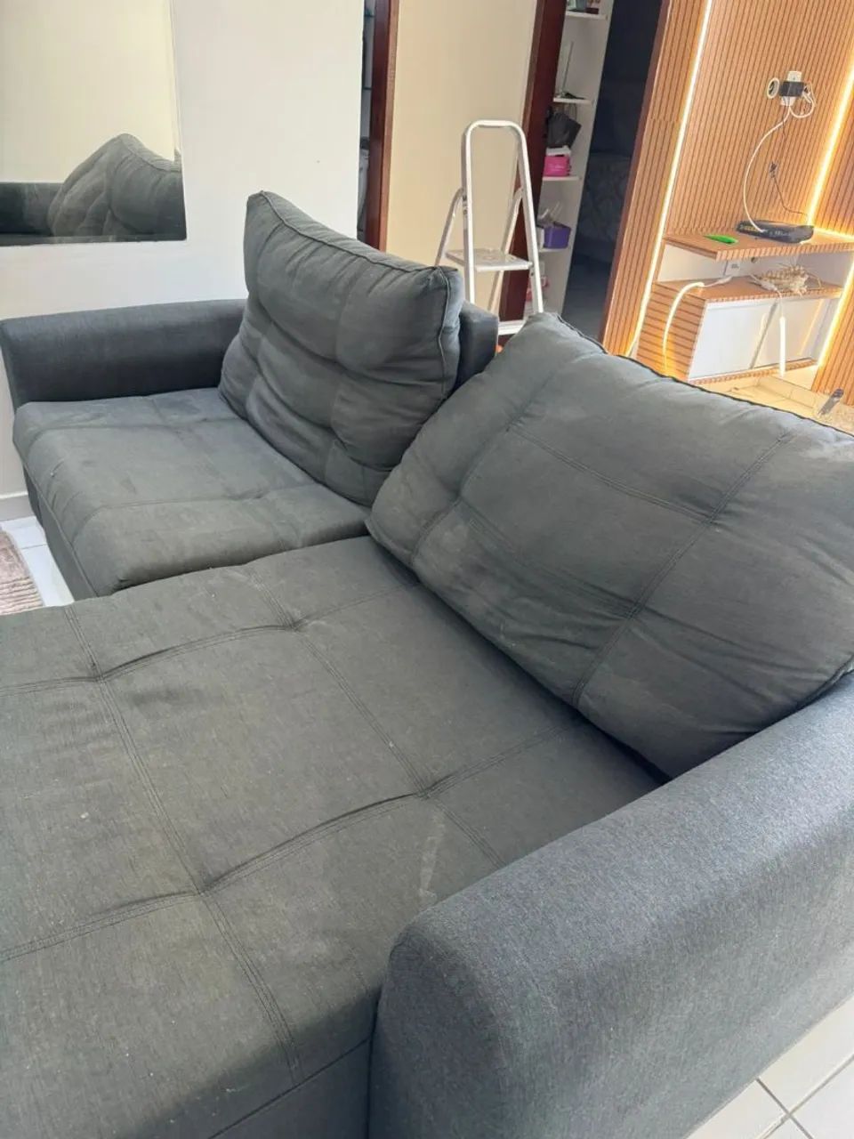Sofa retrátil madeira maciça  - Foto 5