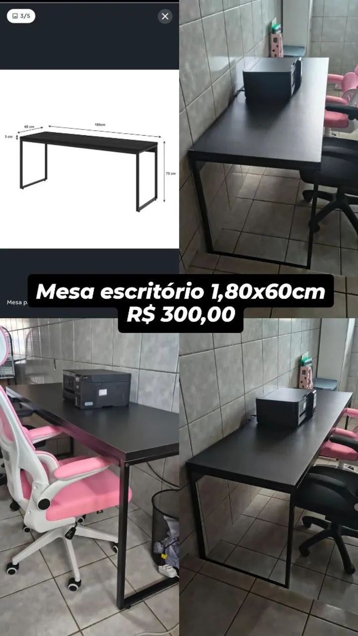 Mesa grande 1,80 x 60cm - Foto 5