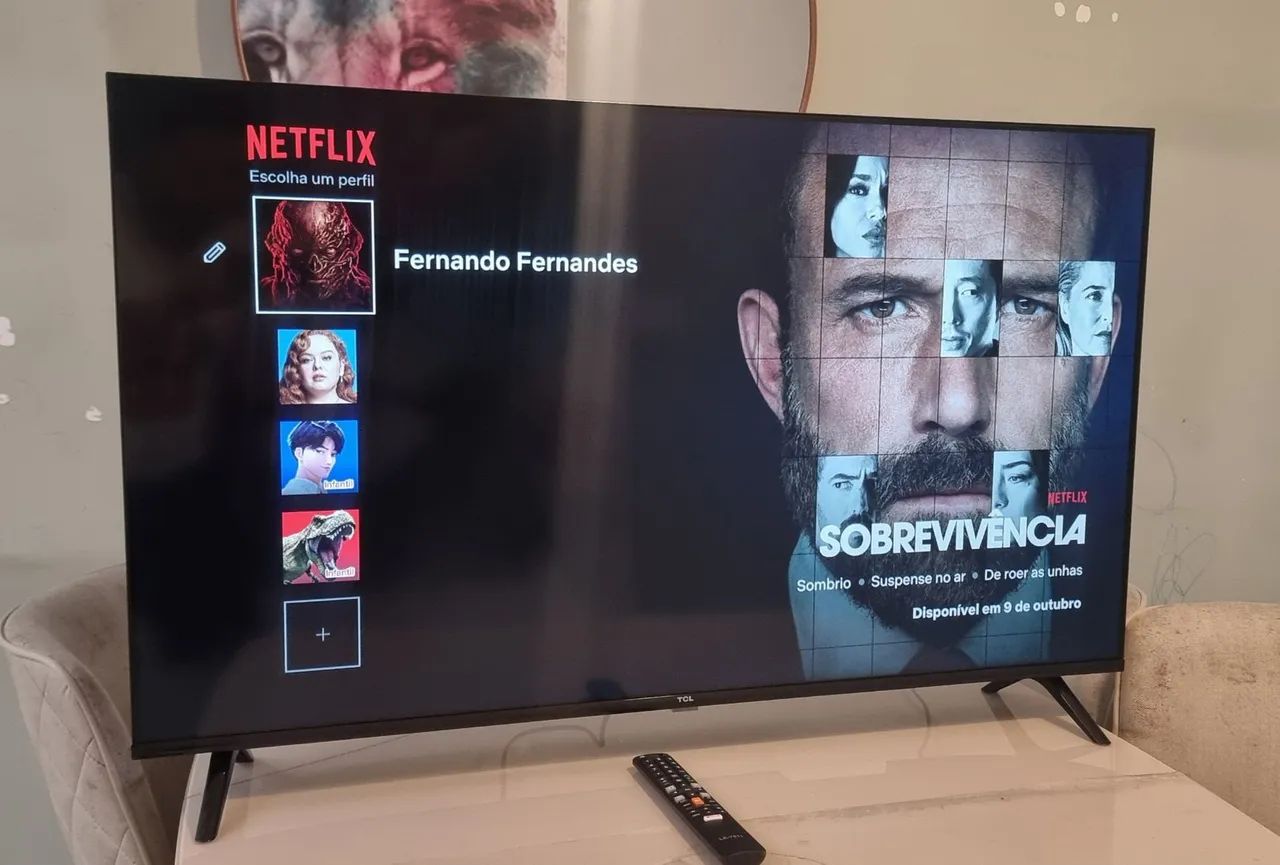 Tv smart TCL 43" Polegadas Full HD - HDR - Bluetooth - Sistema Android -  Bordas infinita