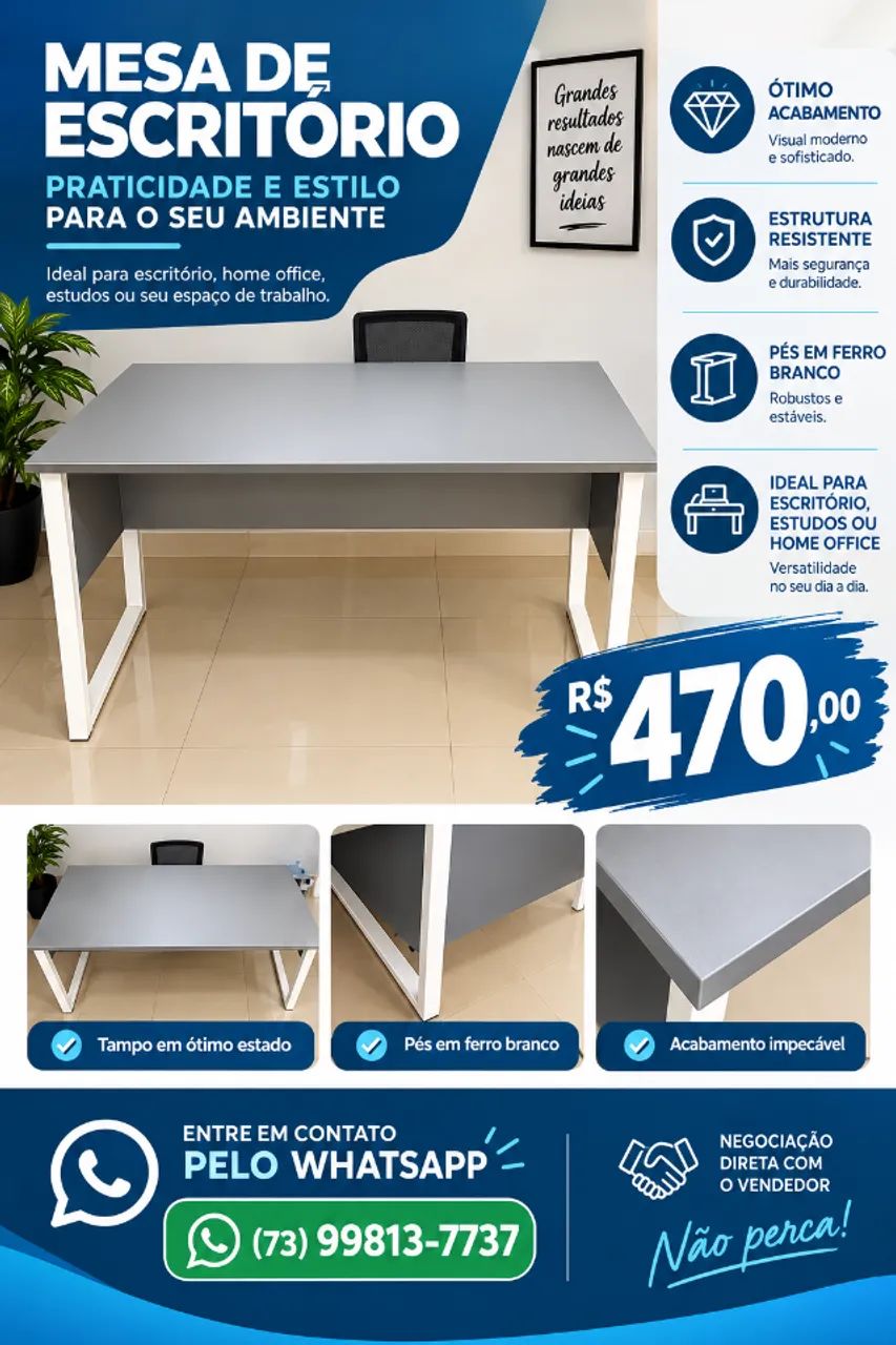 mesa de escritório - Foto 4