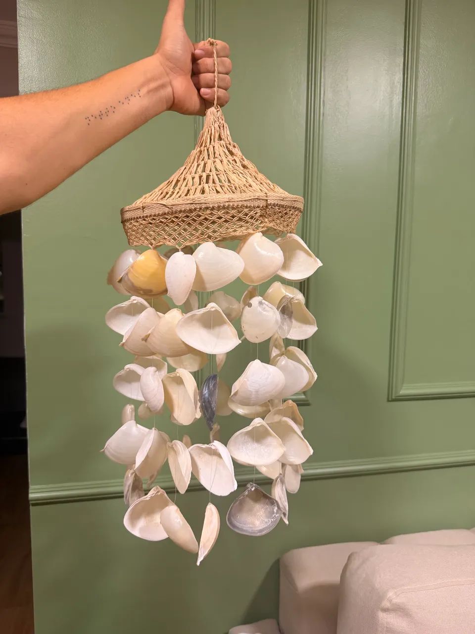 Luminária de Conchas