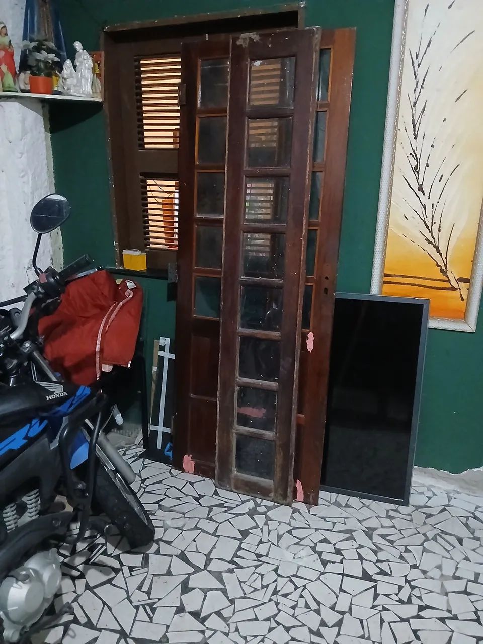 Porta de madeira com vidro  - Foto 3