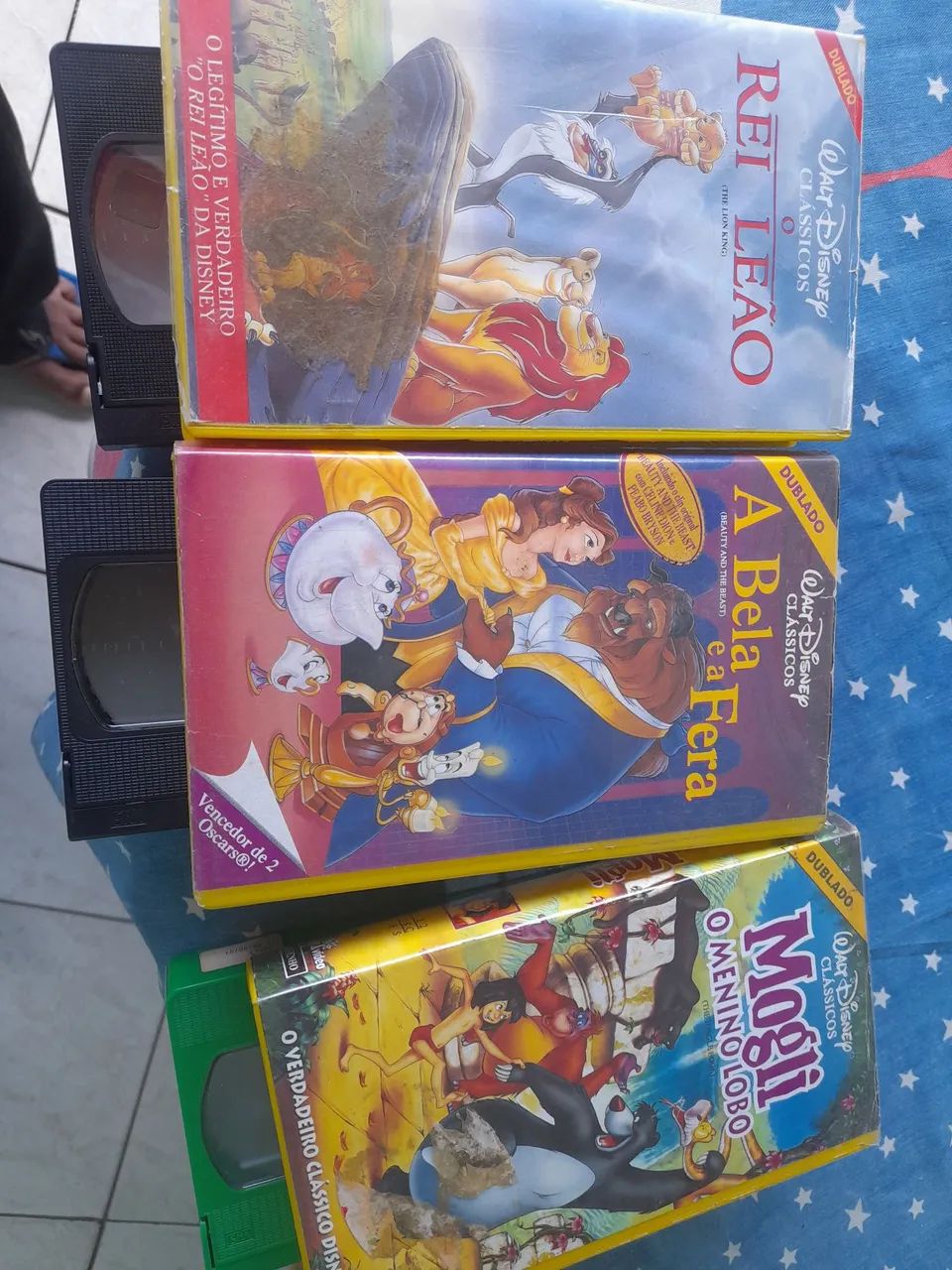 Treis fitas VHS 