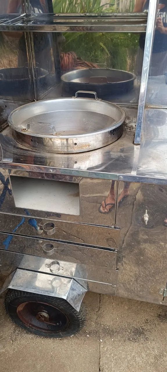 Carrinho de Lanche Completo em Inox - Profissional - Foto 3