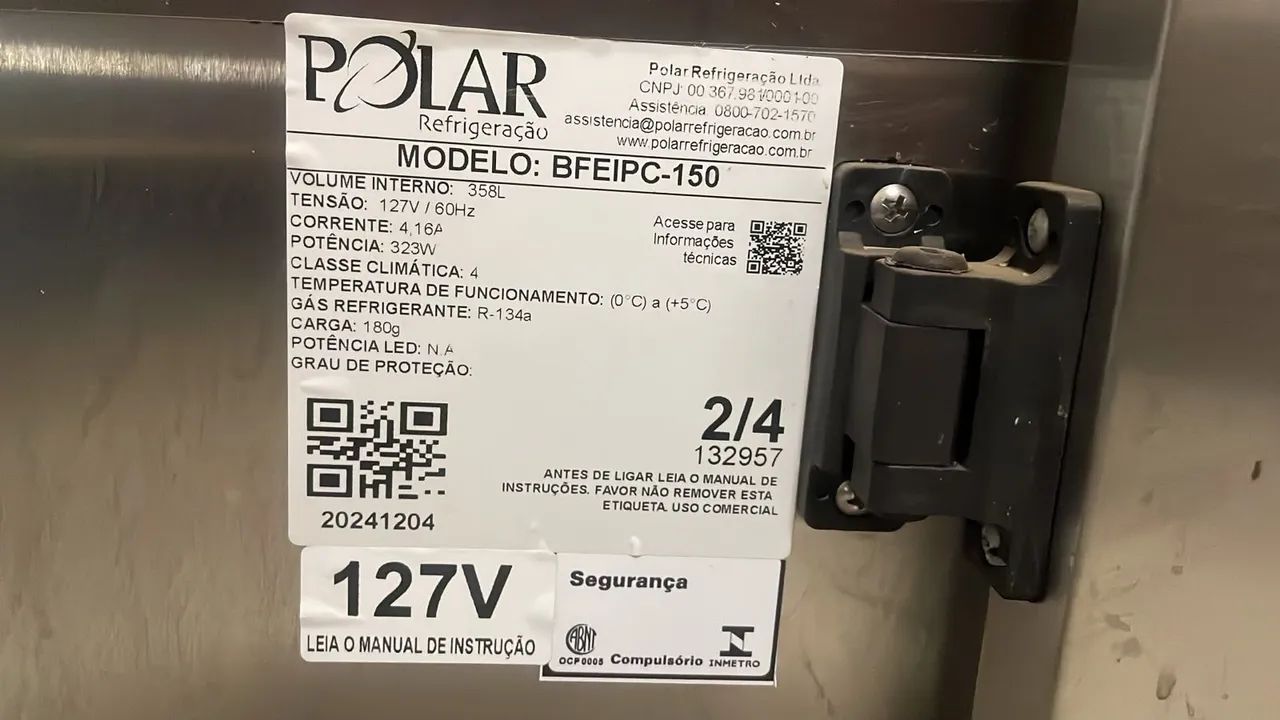 Balcão de serviço refrigerado com condimentador inox(POLAR) - Foto 2