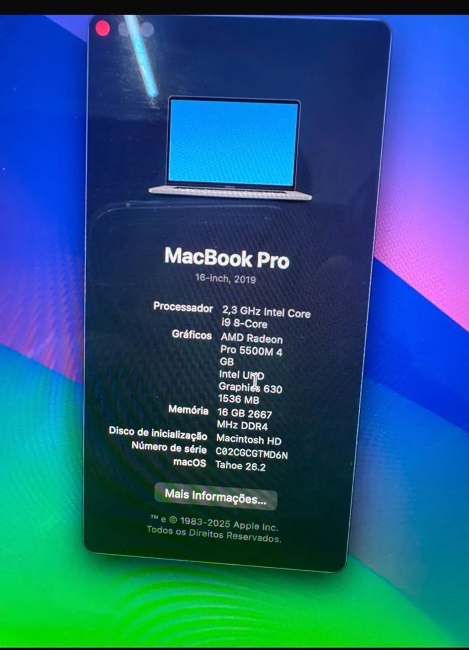 MacBook touchbar 16 i9  - Foto 2