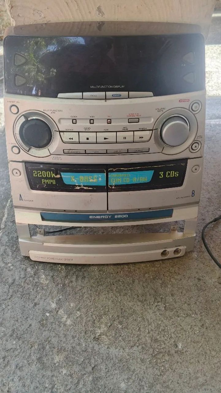Frontal gradiente energy 2200 completa mais cd player completo 