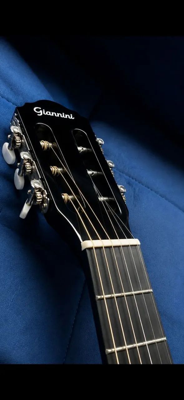 Violão Giannini Start Eletroacústico Aço Preto - Foto 4