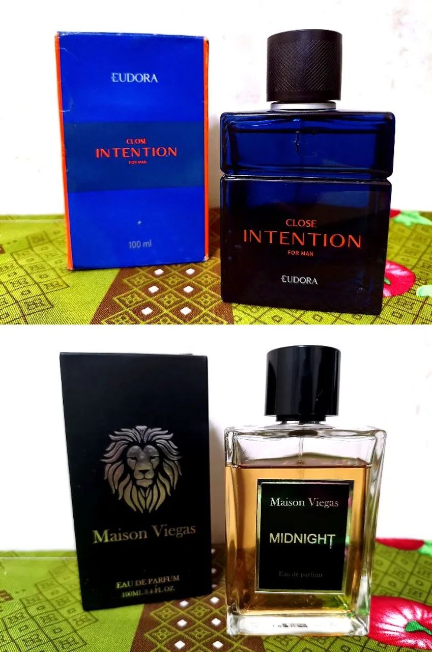 2 Perfumes Eudora Close Intention + Maison Viegas Midnight 
