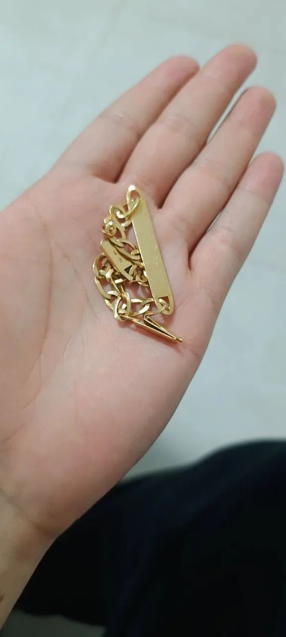 Pulseira maciça de ouro, 13g - Foto 2