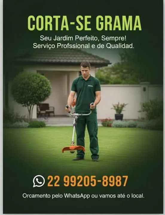 Corta se grama e limpasse terreno em geral