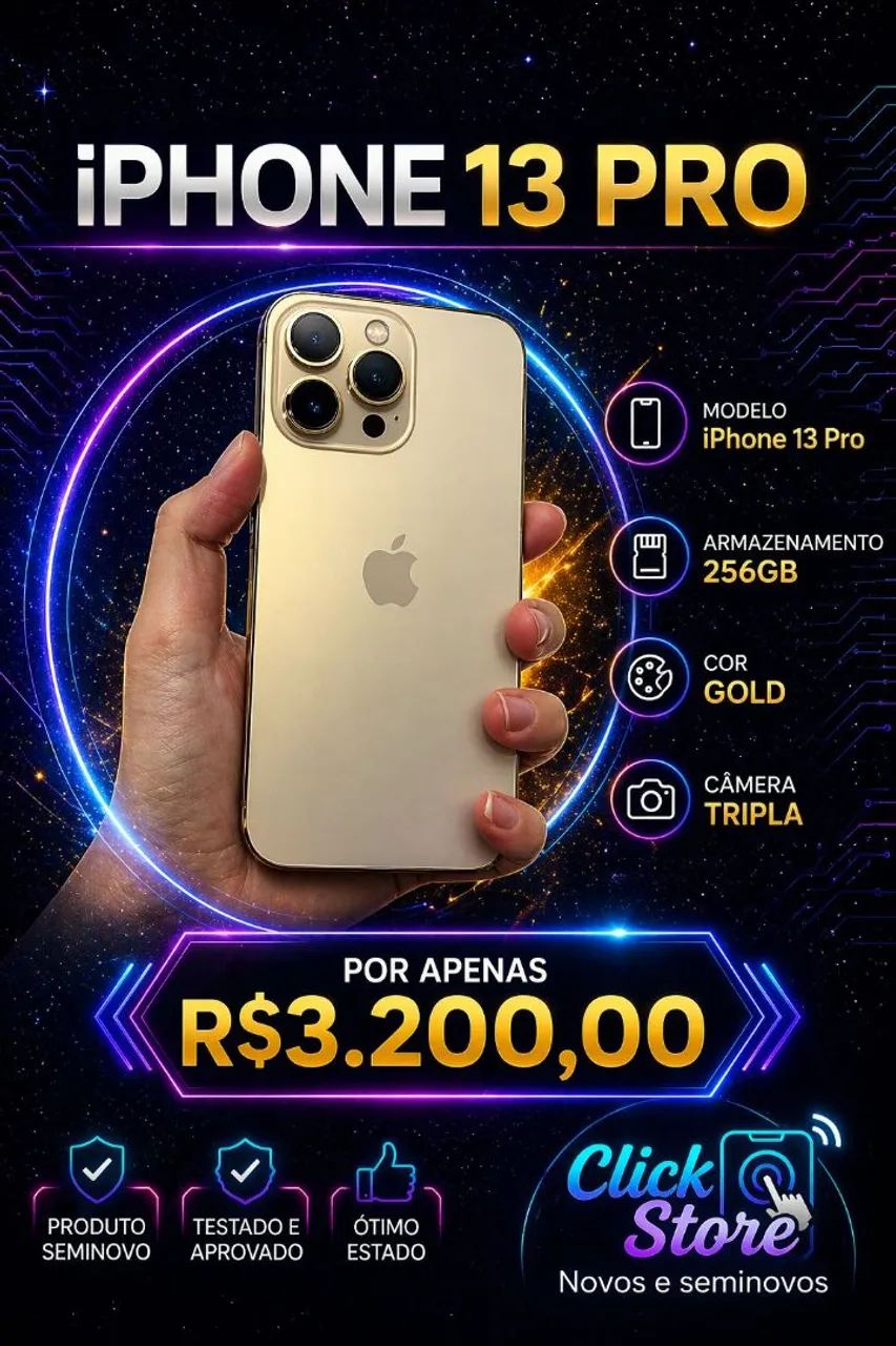 iPhone 13 pro - Celulares e Smartphones - Sítio Cercado, Curitiba