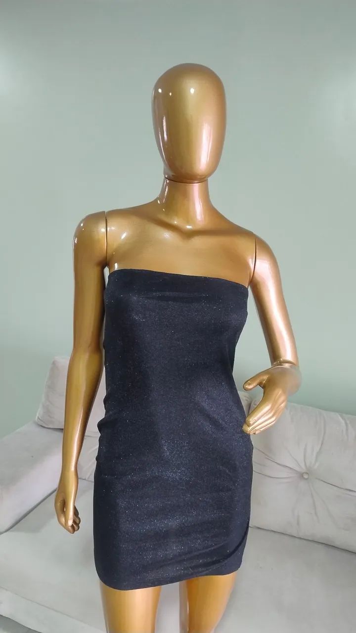 Vestido brilhoso shein P/M - Foto 2
