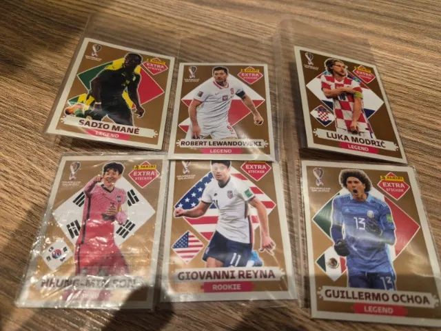 Legends Extra Stickers Copa 2022 - KIT 12: 6 Bronze + 6 Bordô