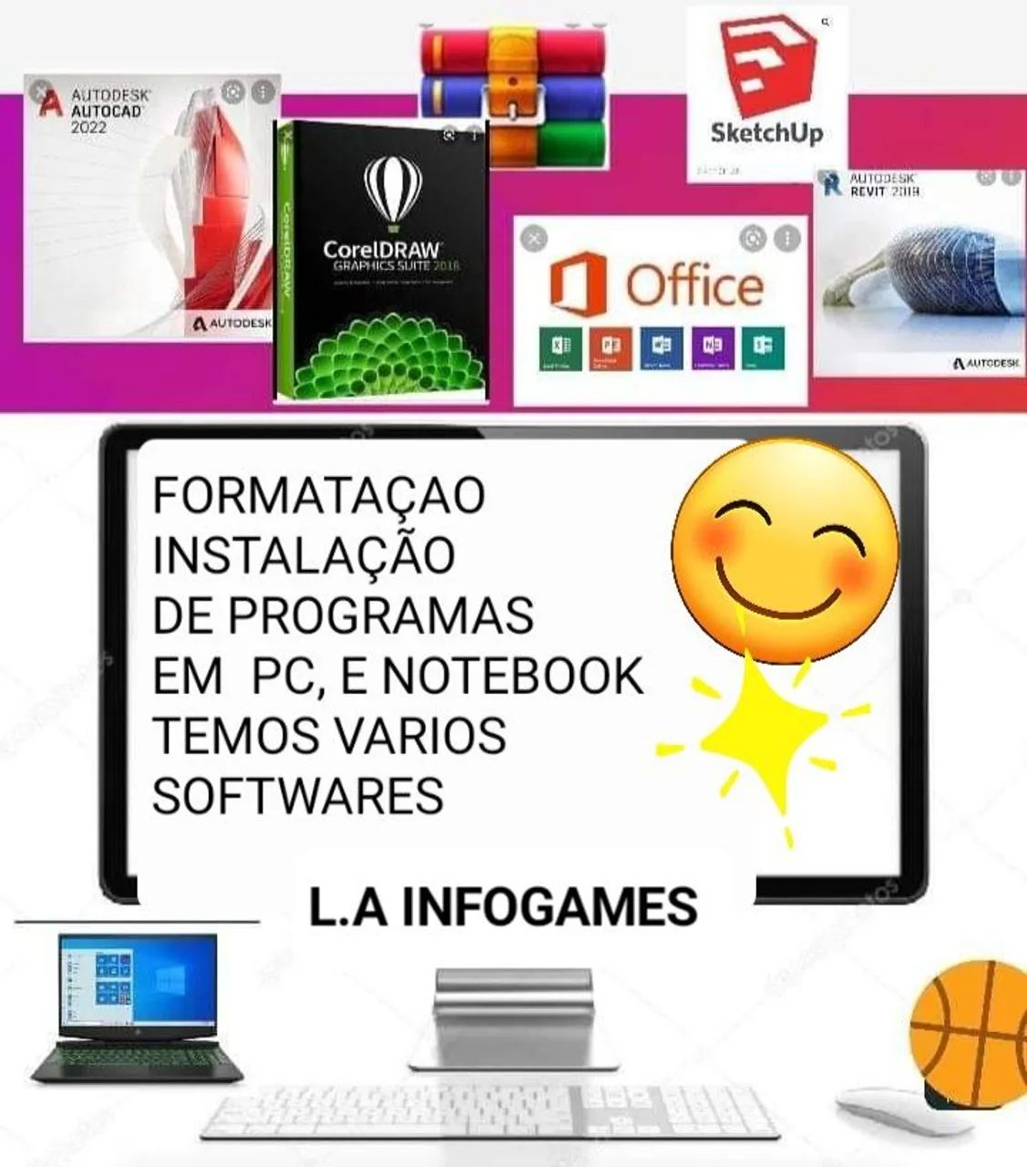 Instalação e formatação em Pc e notebook