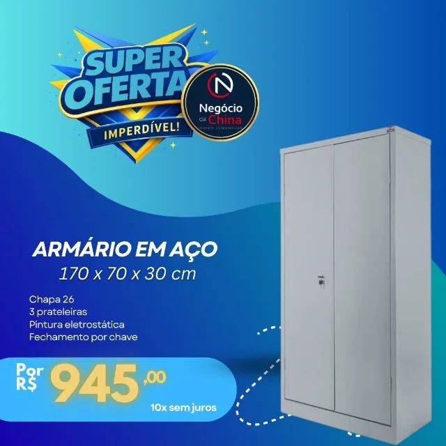 Armário em Aço 1,7 m de altura