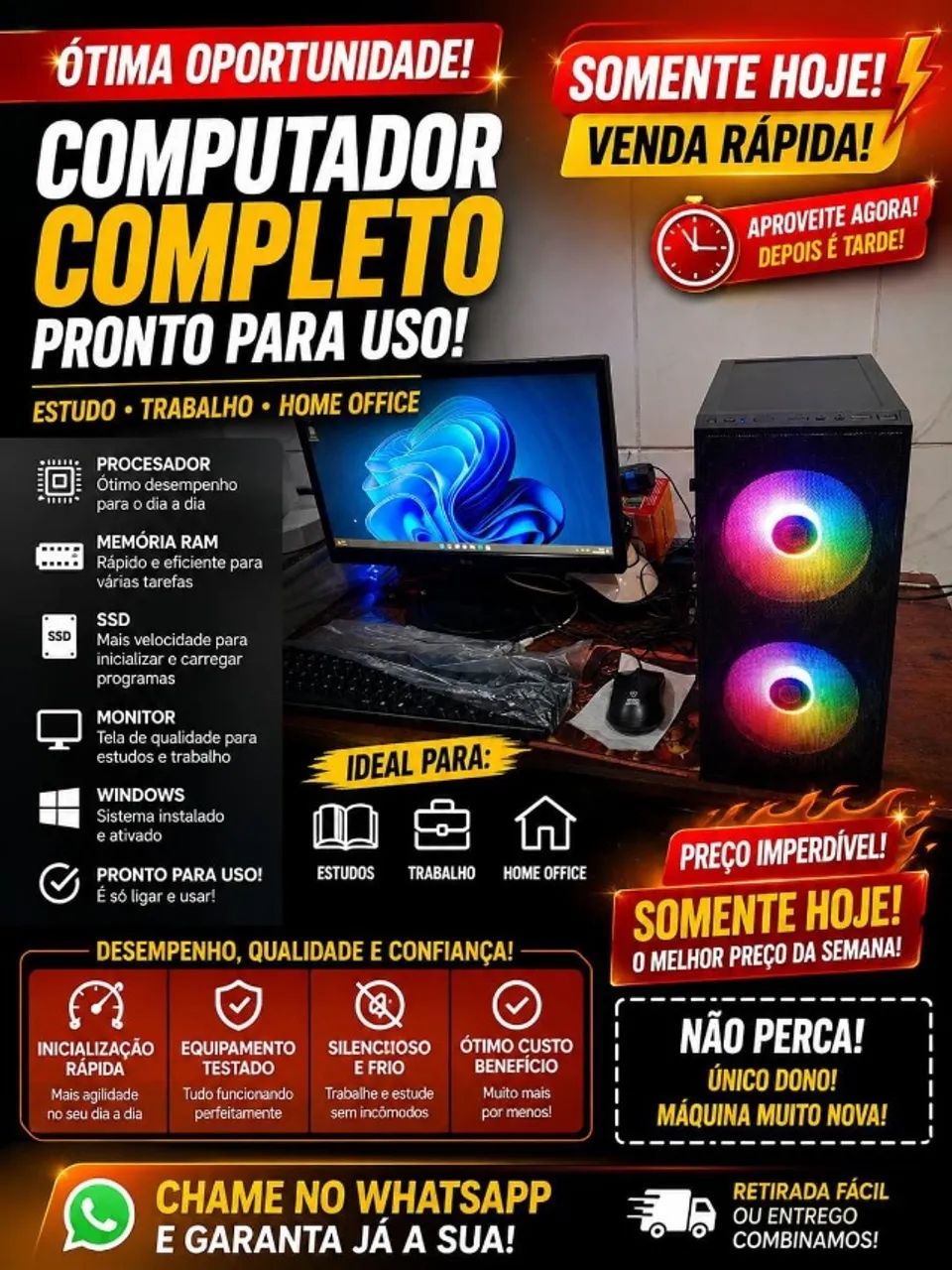 COMPUTADOR À VENDA ? COM OU SEM MONITOR!