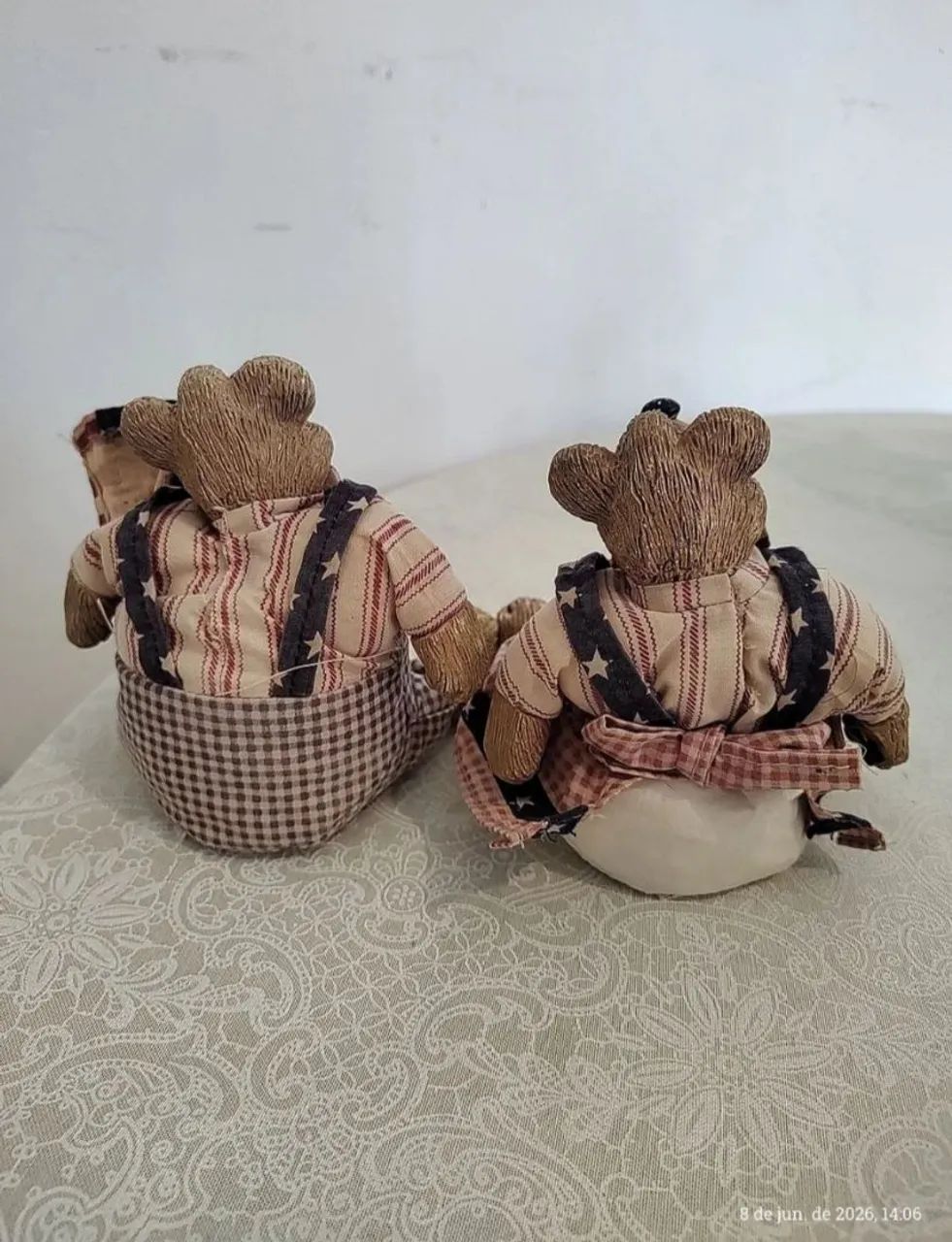Par de bonecos decorativos da marca Russa Berrie - Foto 5