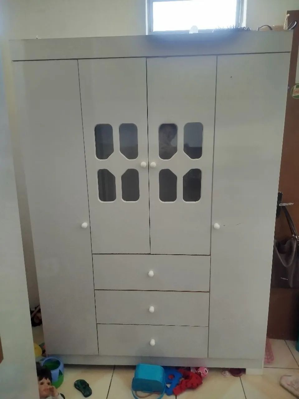 Guarda roupa infantil branco 