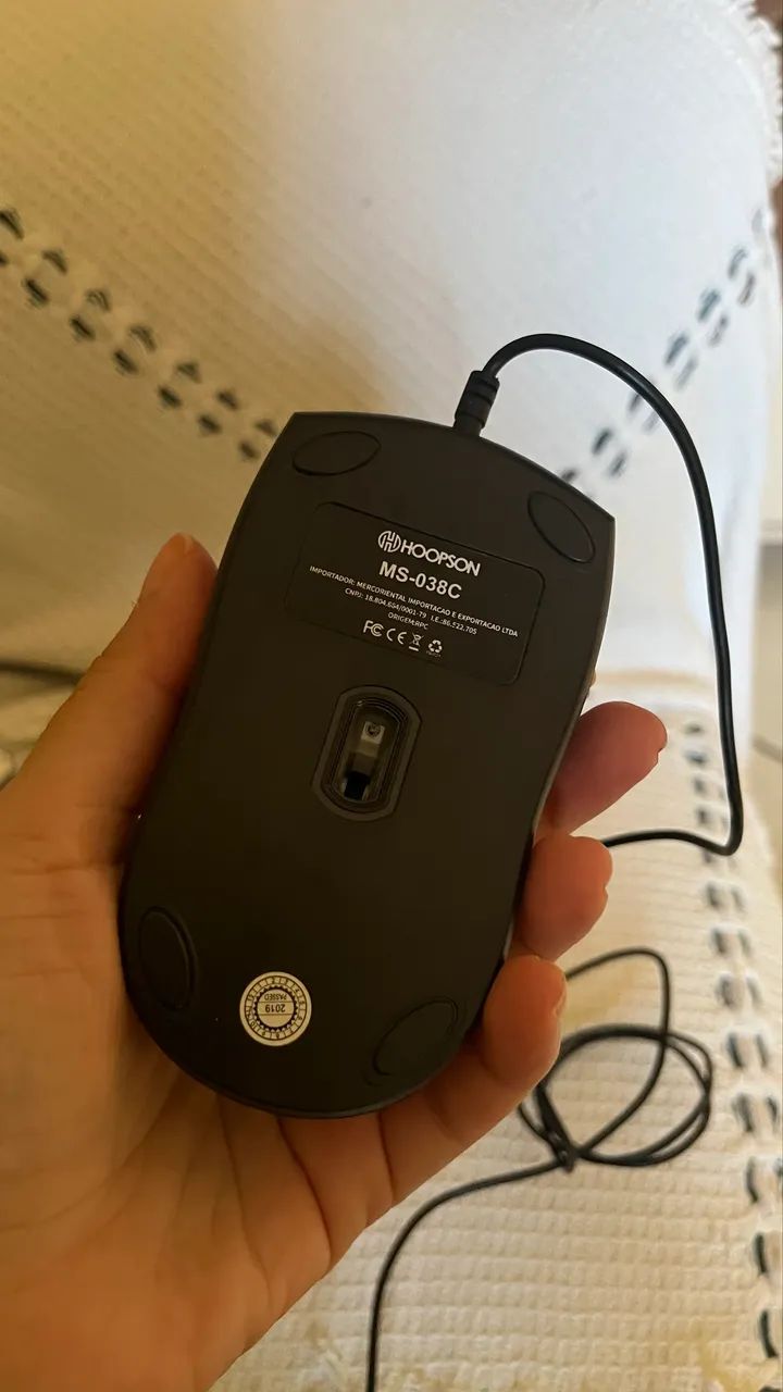 Mouse Hoopson MS 038 Óptico USB Sem Fio Preto para PC e Notebook - Foto 2