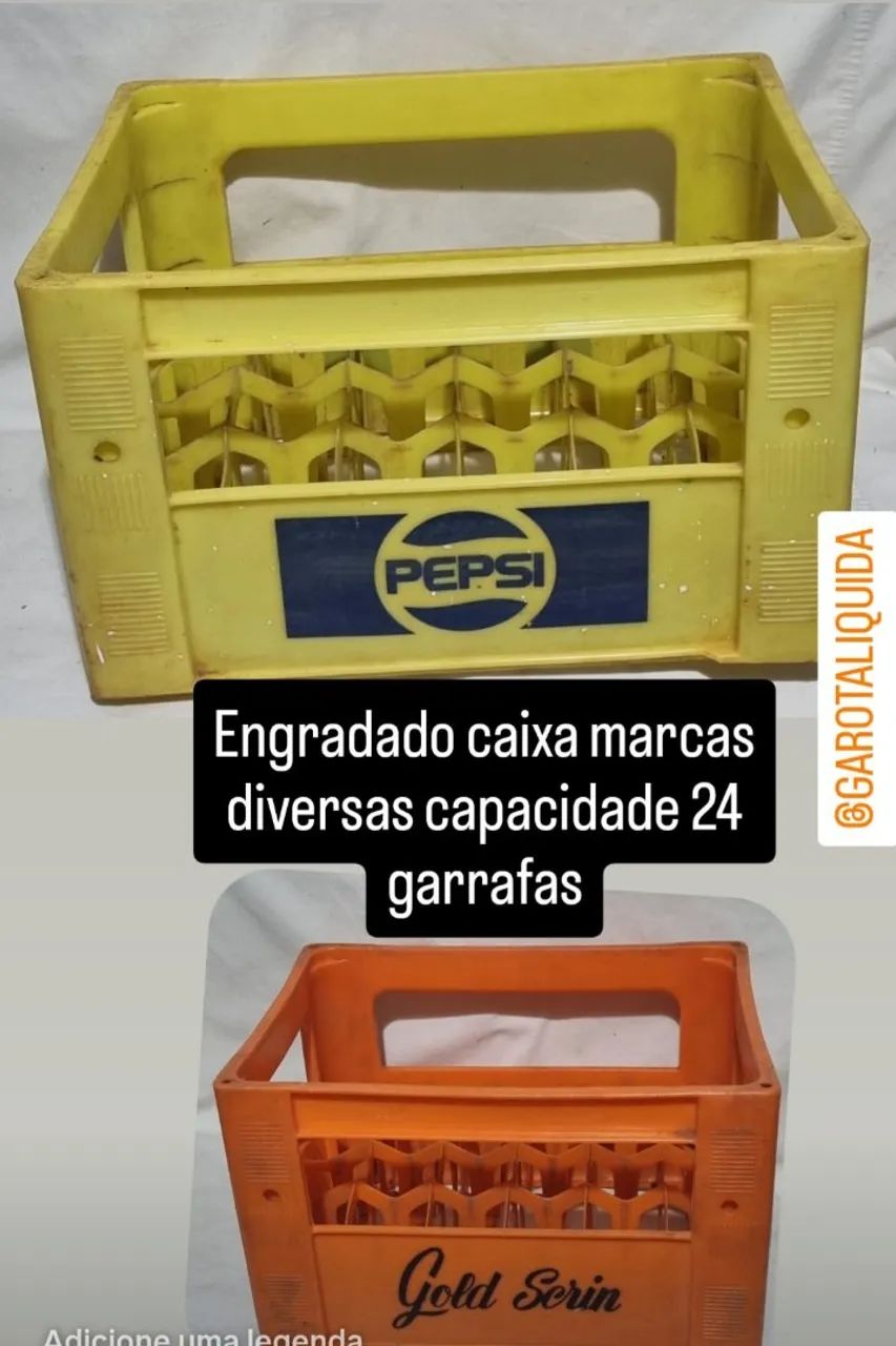 EA Engradado caixa antártica p/24 garrafas de 300ml usado
