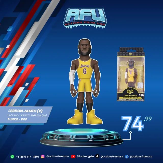 Funko Gold Nba Lebron James Los Angeles Lakers