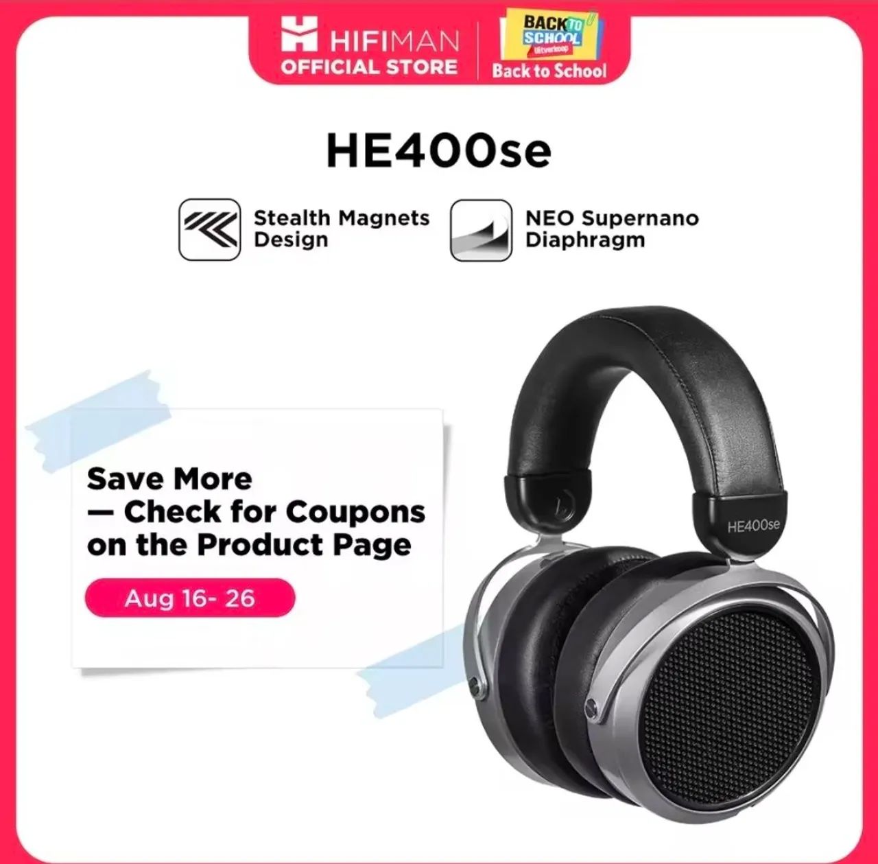 Fone De Ouvido Hifiman He400se Openback Planar Magnético - Foto 2
