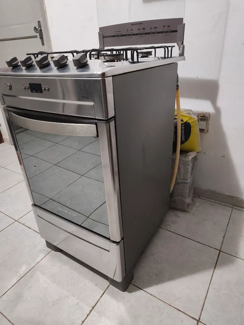 Fogão Inox Brastemp Ative - quatro bocas, automático, timer, perfeito  - Foto 2