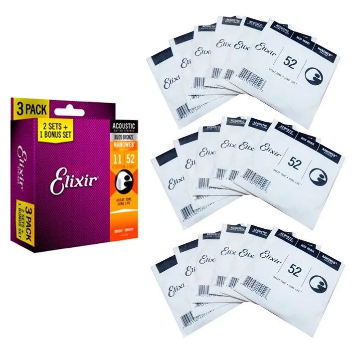 Encordoamento Elixir 0.11 Phosphor Bronze - Foto 2