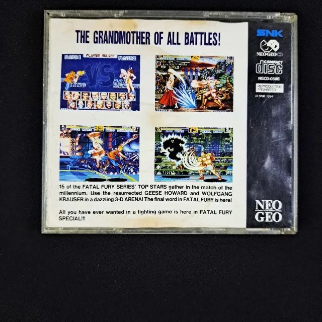 Fatal Fury Special Completo Americano para Neo Geo CD. Ótimo - Foto 2