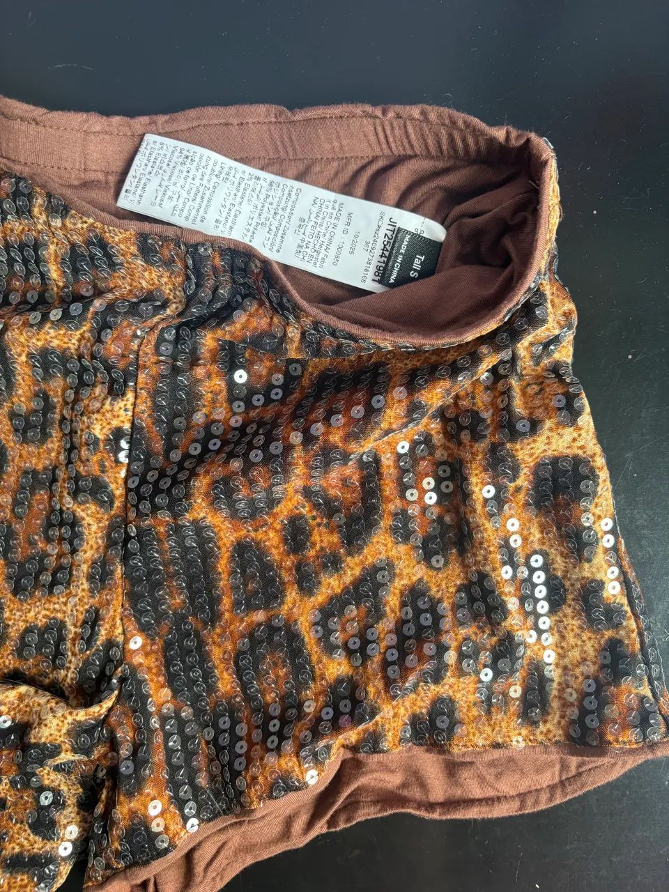 mini short animal print oncinha P - Foto 2