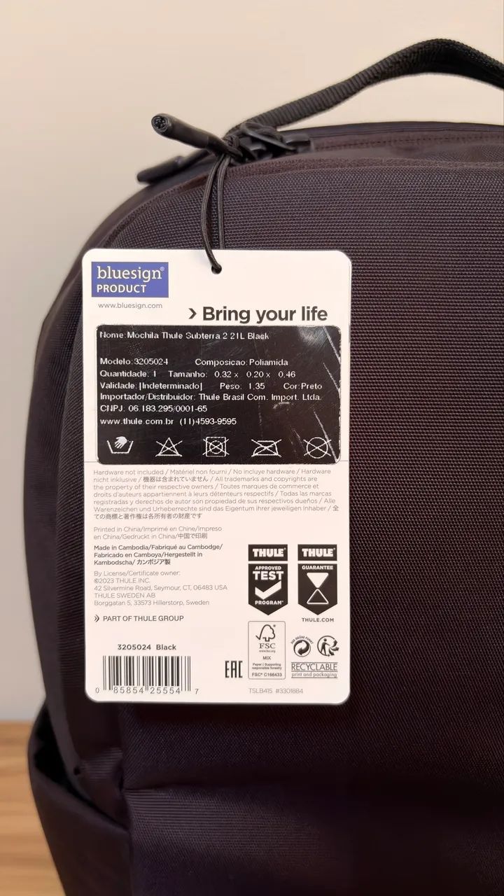 Mochila Backpack Thule Subterra 2 21 Litros Preta - Oportunidade - Foto 5