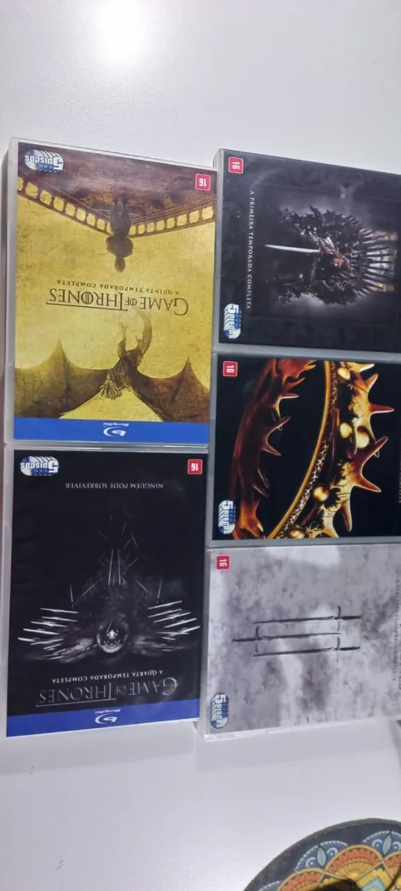 Box Blu-ray Game Of Thrones Temporadas Completas de 1 A 5 + 6a