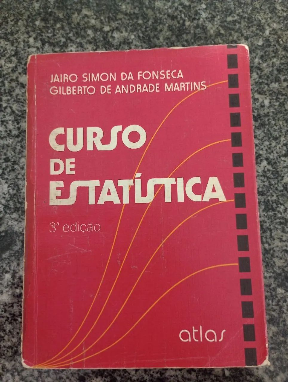 Kit 2 livros antigos de Estatística -- Atlas e Elementos Básicos