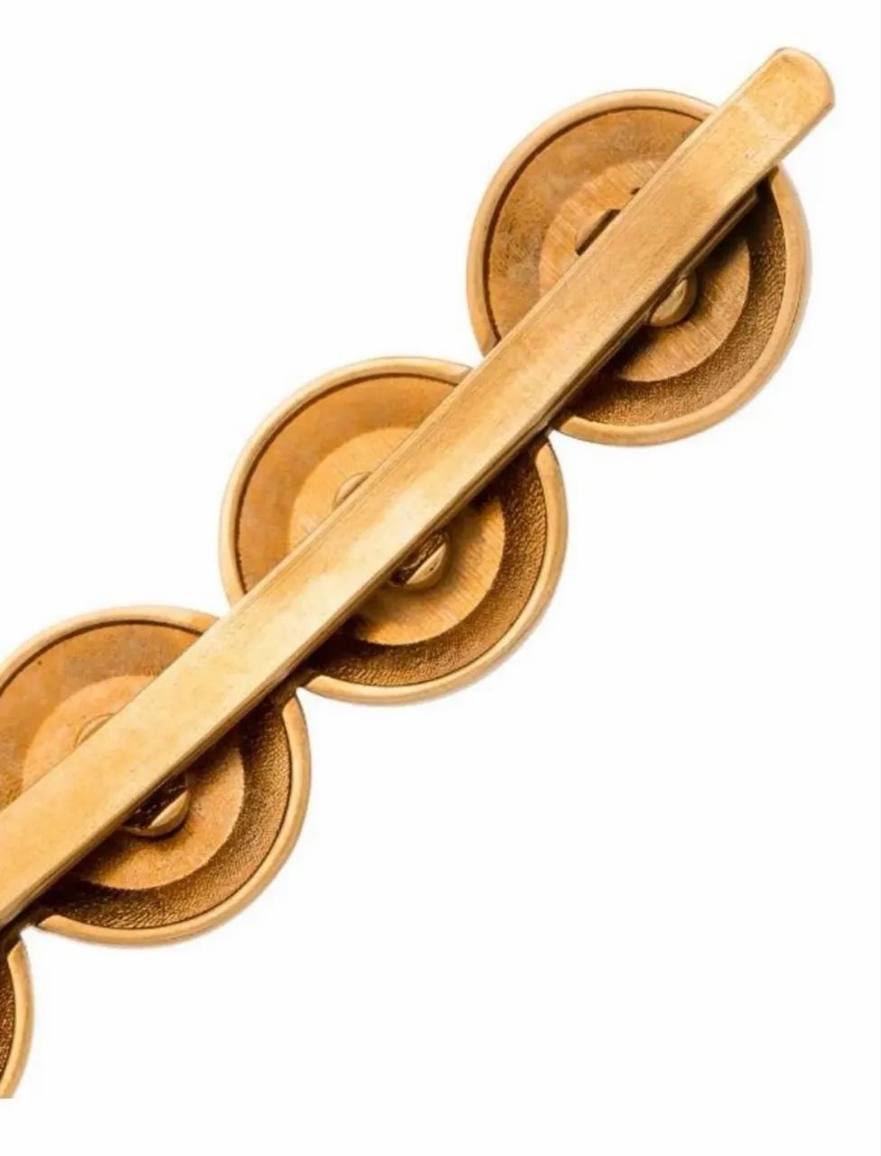 Pregadeira Versace original dourada com logo - Foto 3