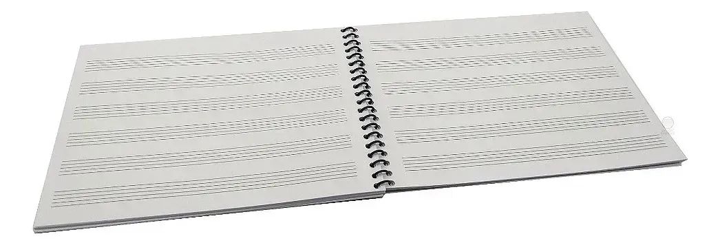 Izzo Caderno de musica Pautado De Música Partitura 100 folhas  - Foto 3
