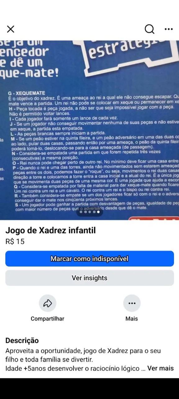 Jogo de xadrez  - Foto 5