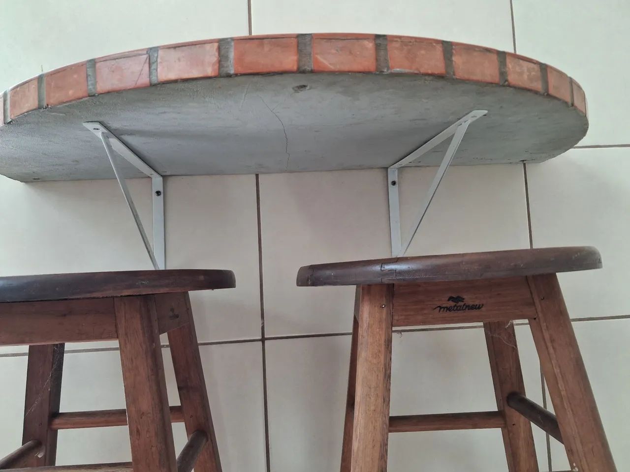 Mesa Mosaico meia Lua com Banquetas - Foto 3