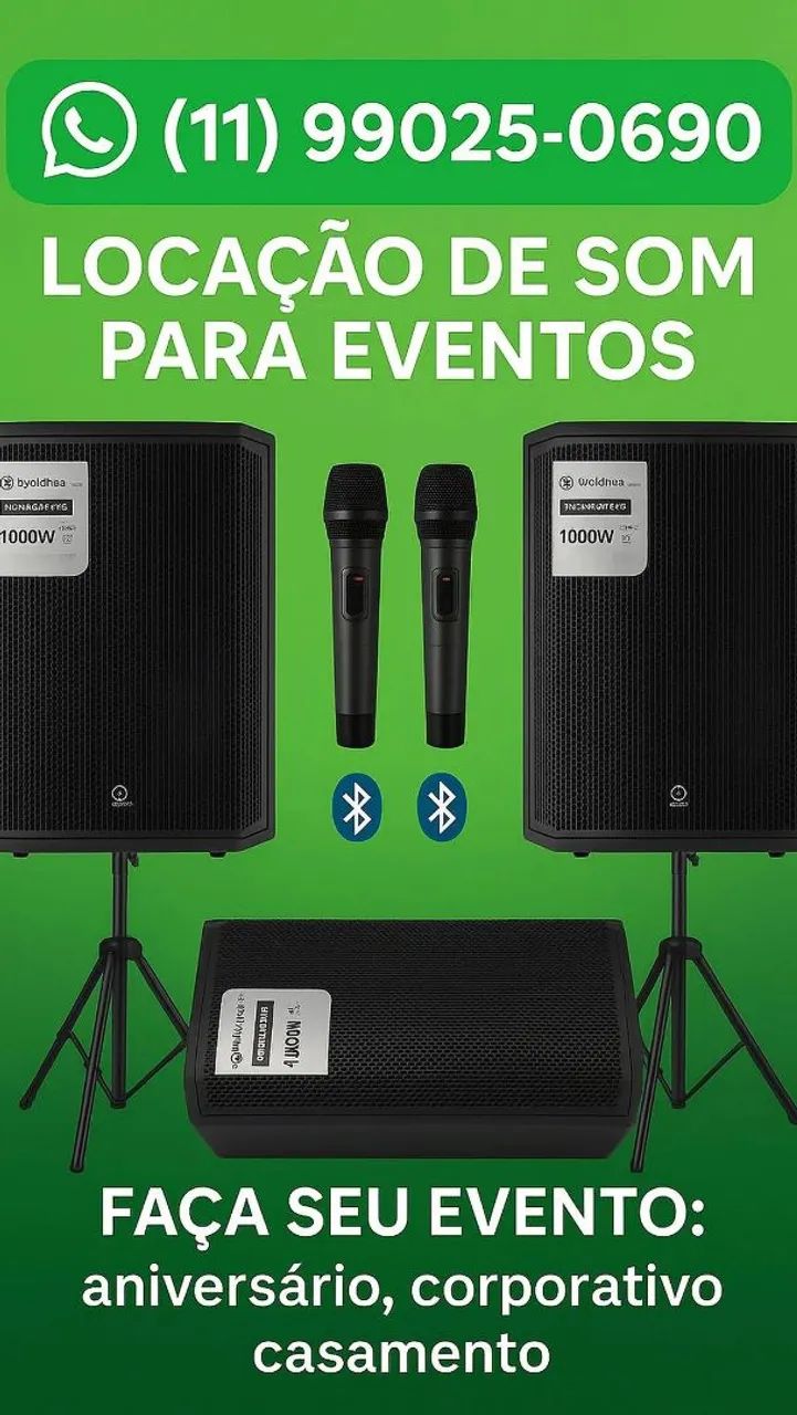 Som Profissional Locação 
