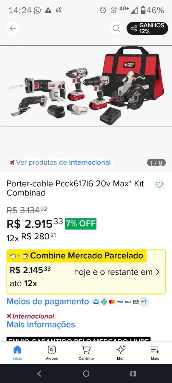 Kit ferramentas Porter cable - Foto 2