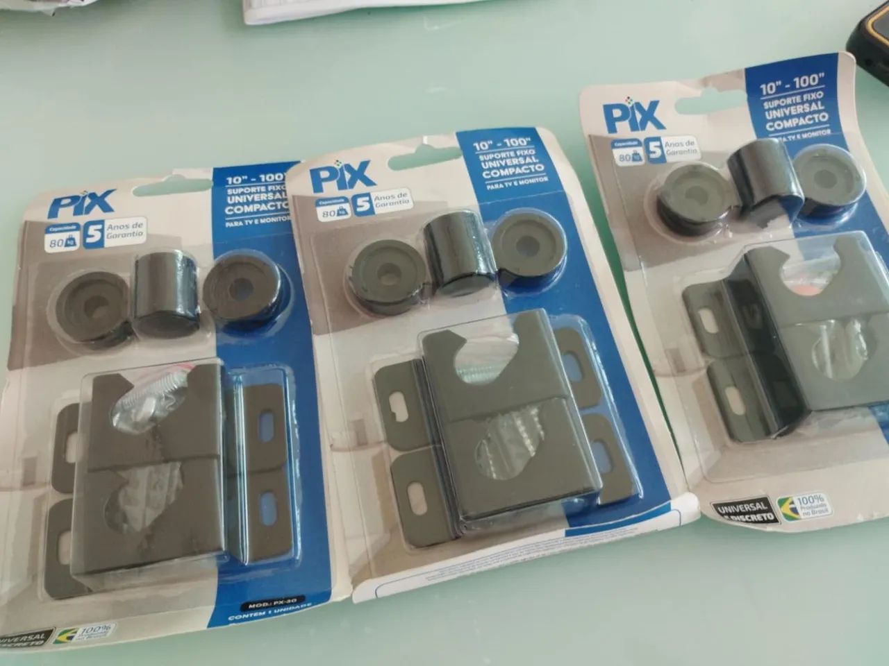 Suporte de TV PIX Fixo 10 a 100 Polegadas | Universal, Compacto, Preto - Foto 3