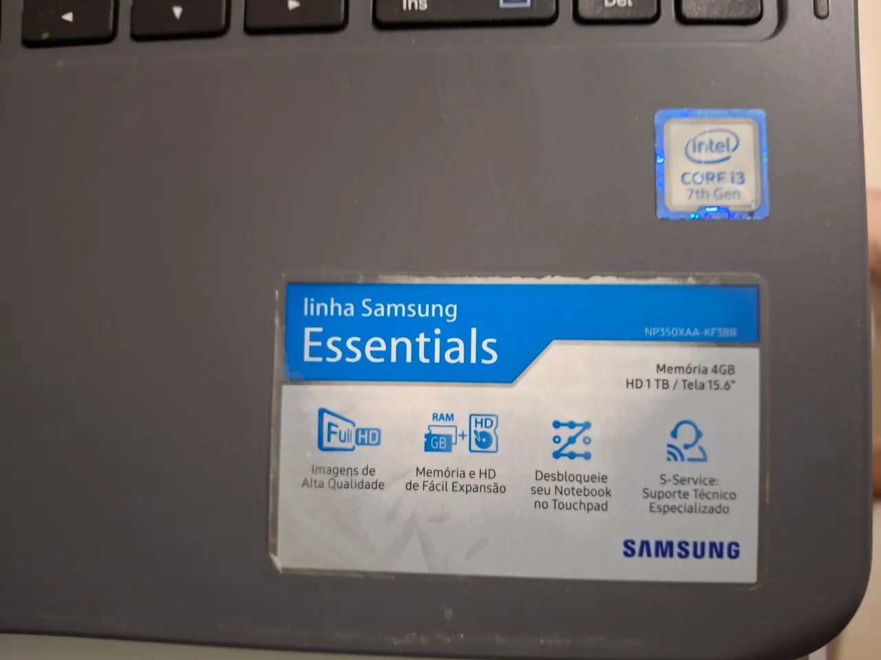 Notebook/Carcaça Samsung Essentials Intel Core I3 S/HD ( Completo ). - Foto 2