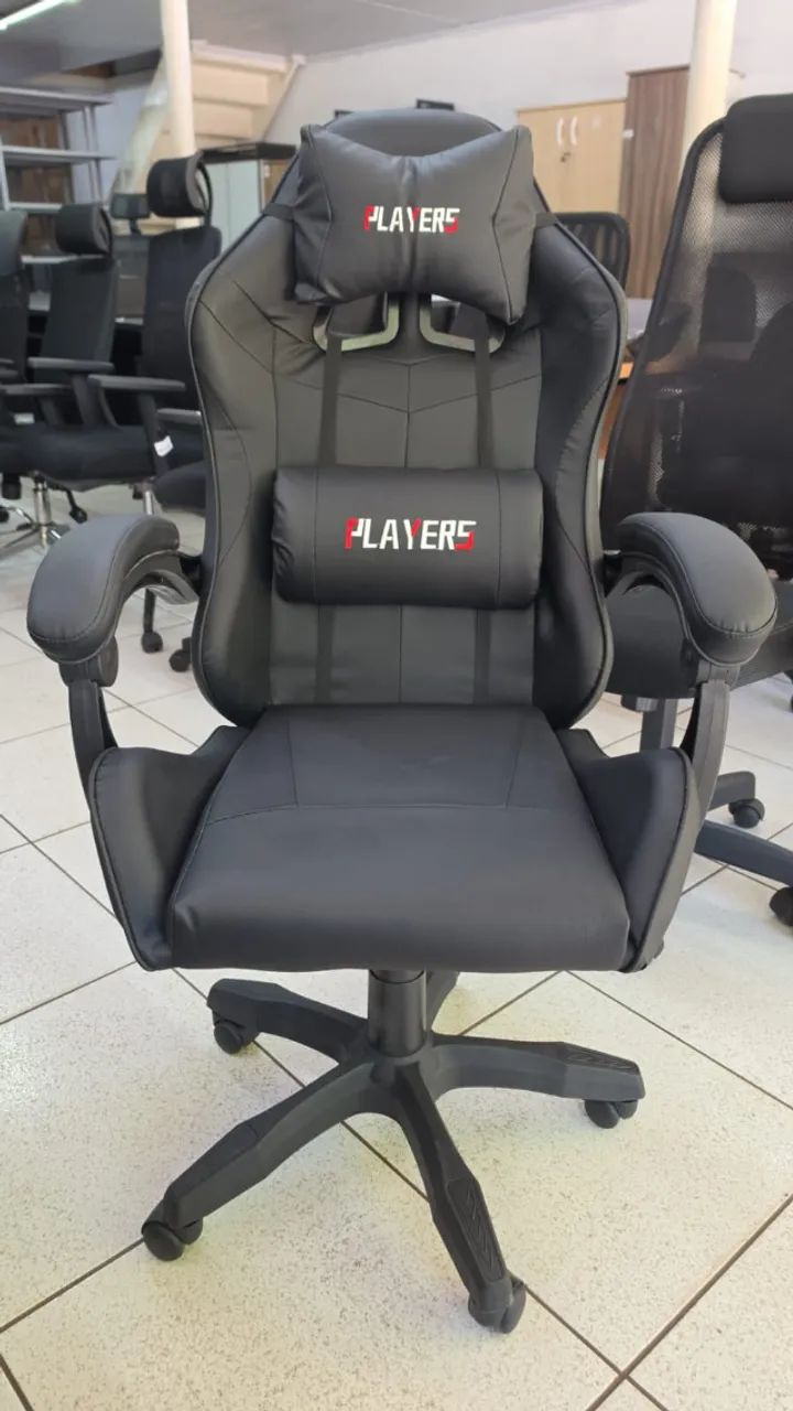 Cadeira Gamer Nova, BULK modelo RACER PLUS, Presidente, Cor Preta - Foto 3