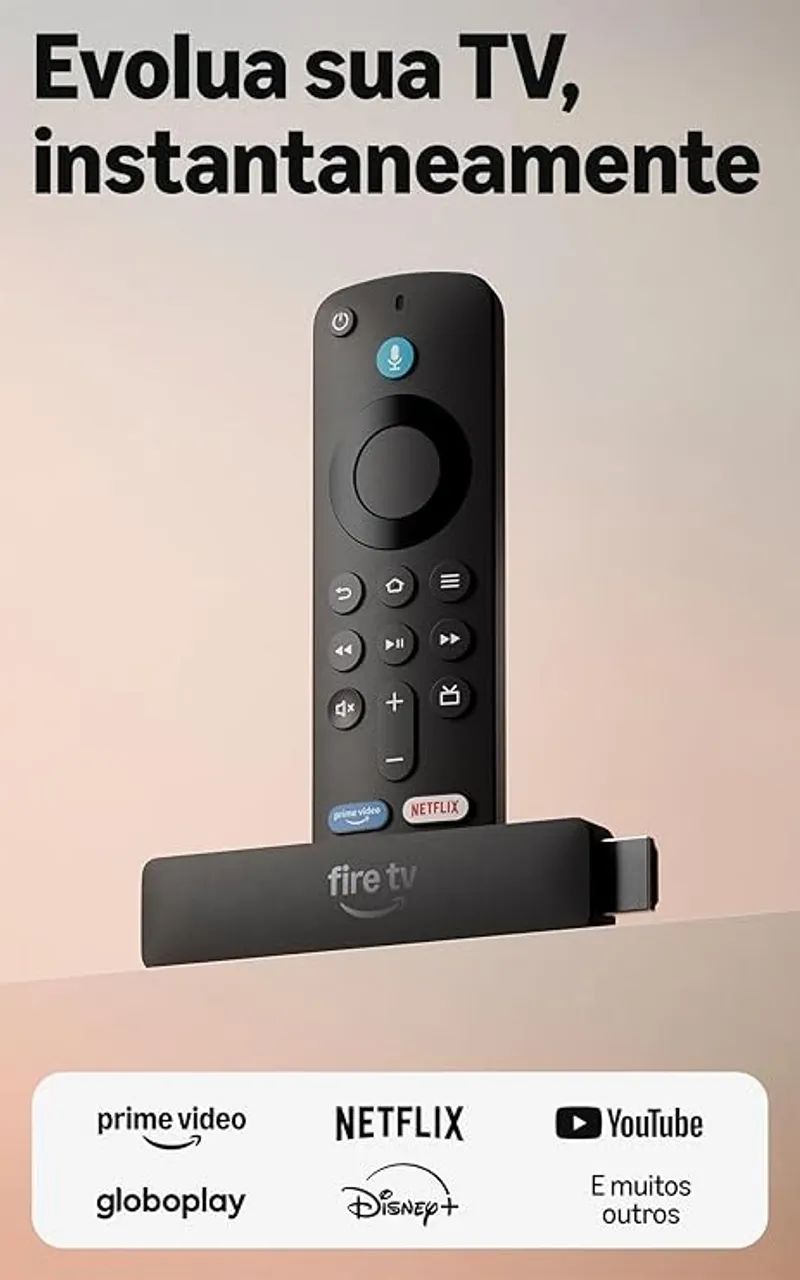 Fire Stick (transforma TV normal em Smart TV)