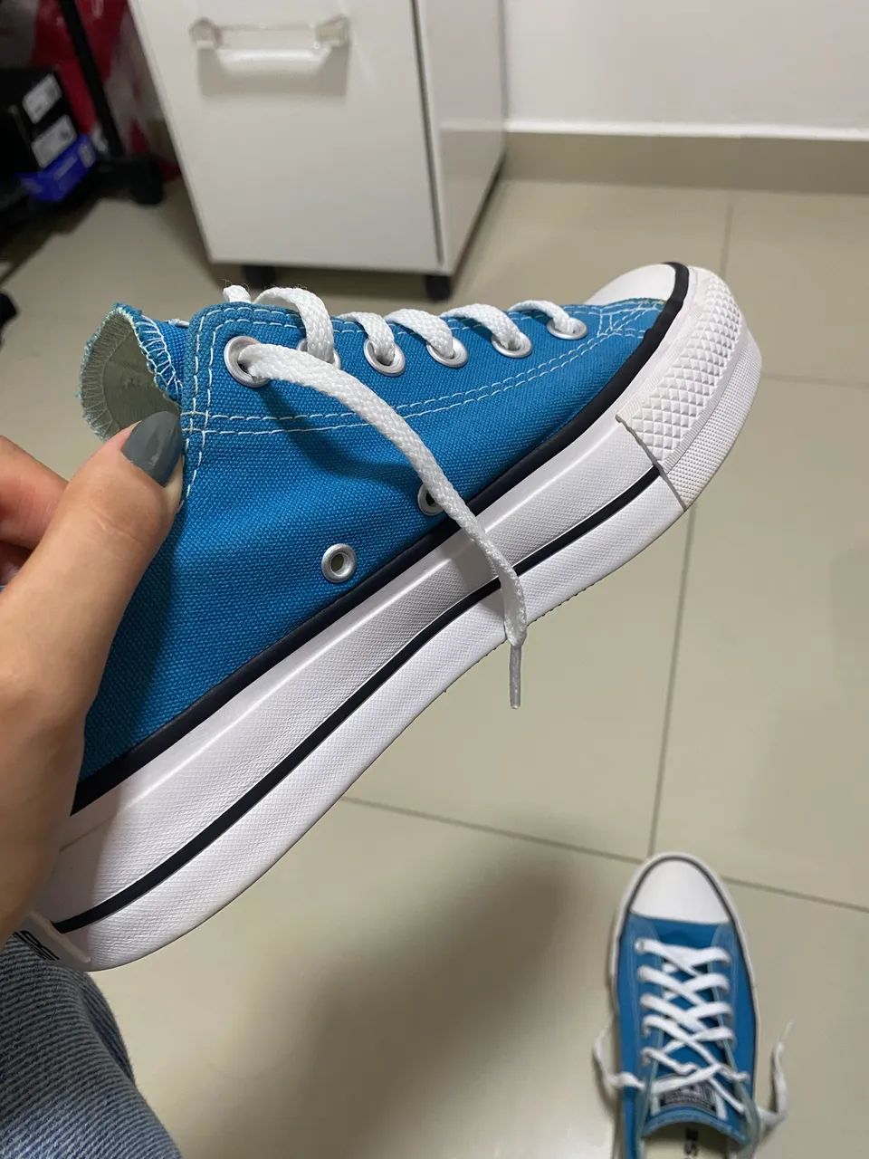 All star azul(plataforma) - Foto 2