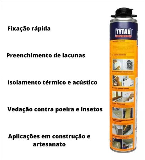 ESPUMA ADESIVA 60 SEGUNDOS 750 ML - TYTAN