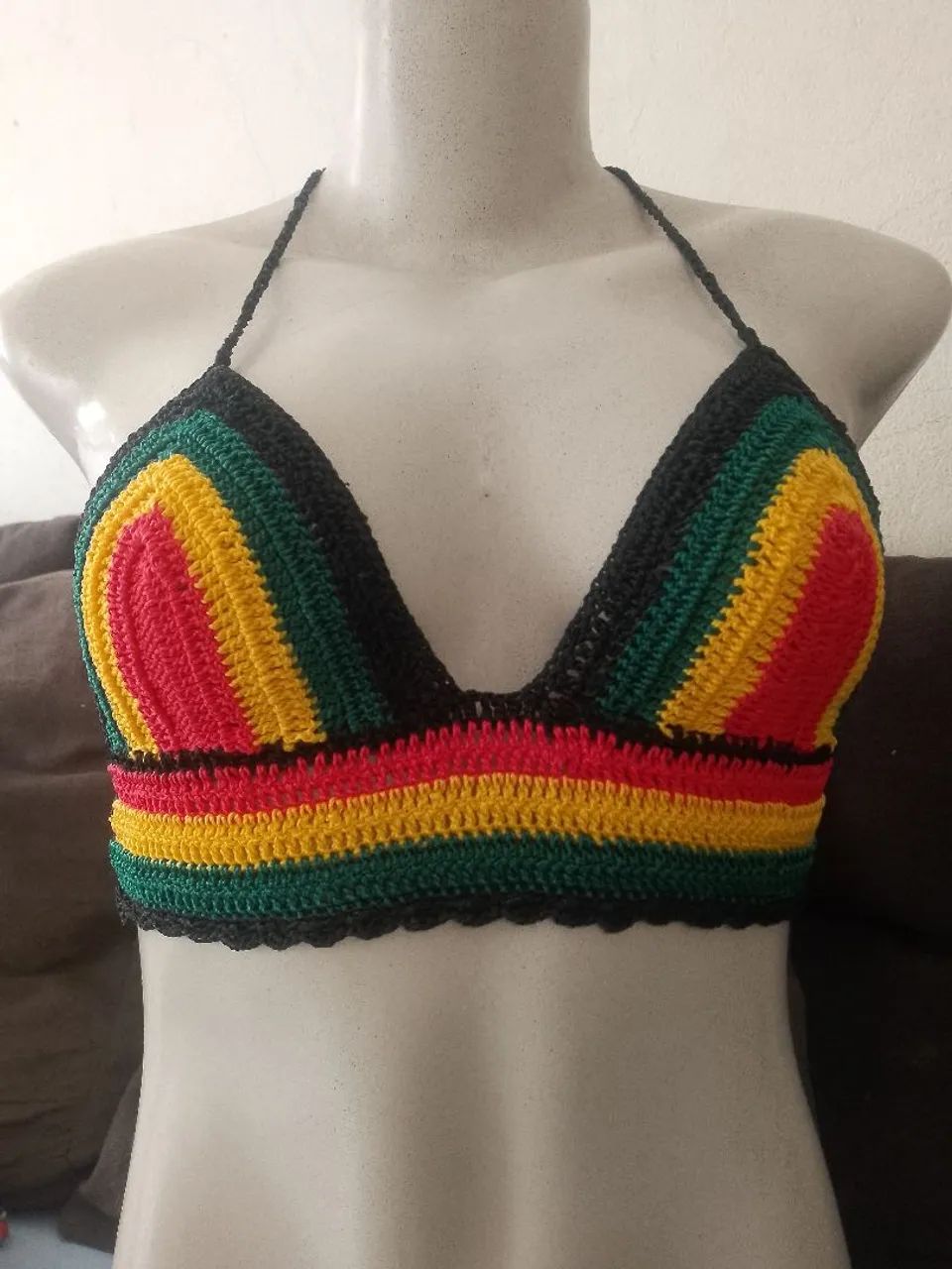 Top em crochê do reggae  - Foto 2